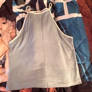 Baby blue halter top